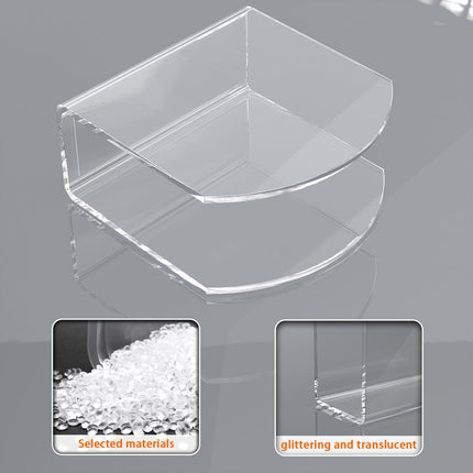 Napkin Holder, 2 Pack Clear Acrylic Napkin Tissue Holder for Table,Tissue Paper Cocktail Napkin Holder for Kitchen, Dinner Napkin Dispenser for Bar, Restaurant.