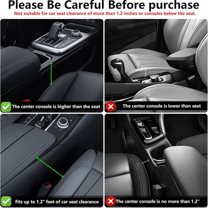 Anti-Drop Car Seat Gap Filler Organizer, Premium Leather Console Organizer, Easy Access to Phone/Keys, Universal Fit for Car SUV Truck Multi-Purpose Essentials Organizer(2PC).
