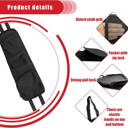 2PCS Car Seat Storage Hanging Bag, Multi-Pocket Seat Side Organizer, Multifunctional Mesh Net Pocket, Can Hold Mobile Phone, Wallet, Glasses, Suitable for Cars, SUVs, Trucks.