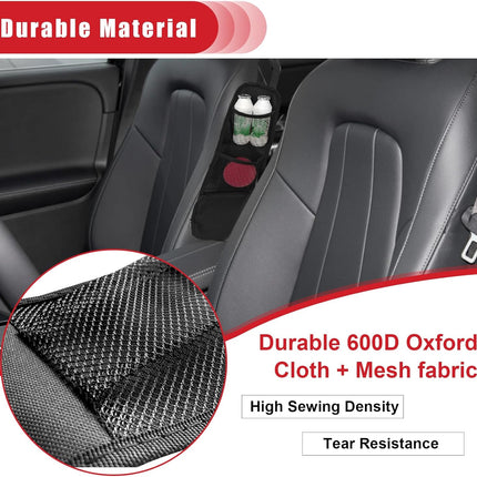 2PCS Car Seat Storage Hanging Bag, Multi-Pocket Seat Side Organizer, Multifunctional Mesh Net Pocket, Can Hold Mobile Phone, Wallet, Glasses, Suitable for Cars, SUVs, Trucks.