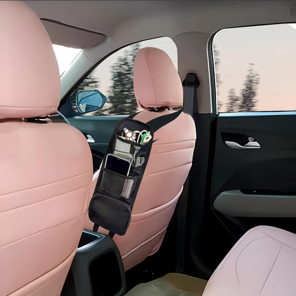 2PCS Car Seat Storage Hanging Bag, Multi-Pocket Seat Side Organizer, Multifunctional Mesh Net Pocket, Can Hold Mobile Phone, Wallet, Glasses, Suitable for Cars, SUVs, Trucks.