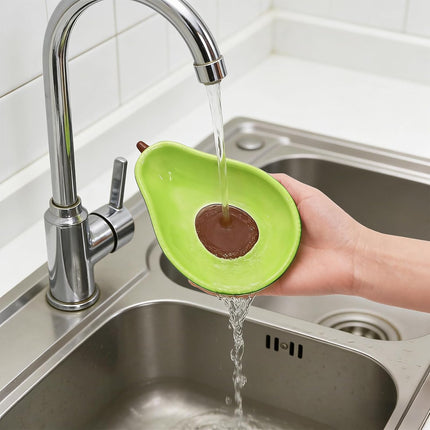 4 Pack Avocado Spoon Rest for Stove Top, 6.5 Inch Cute Ceramic Holder, Heat-Resistant Kitchen Counter Ladle Spoonrest, Large Cooking Utensil Dish Spatula, Tongs, Housewarming Gifts.