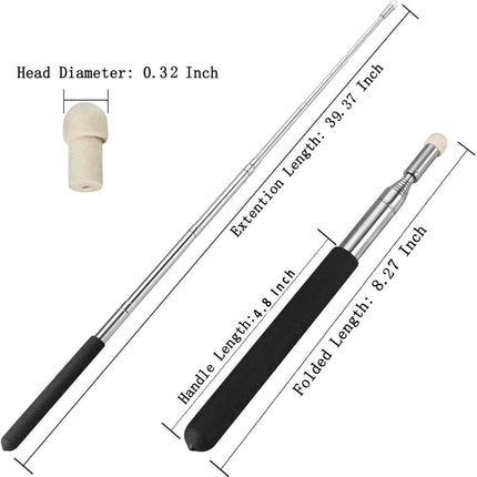 Telescopic Teachers Pointer,Teaching Pointer,Hand Pointer Extendable Retractable Handheld Presenter Classroom Whiteboard (1)  39 inch.