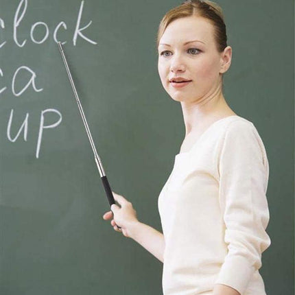 Telescopic Teachers Pointer,Teaching Pointer,Hand Pointer Extendable Retractable Handheld Presenter Classroom Whiteboard (1)  39 inch.