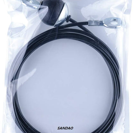Fitness Pulley Cable,Replacement Cable Machine Accessories,Cable Attachments for Gym -Thick 5mm(0.2inch) Heavy Duty Steel Wire Rope Home  59".