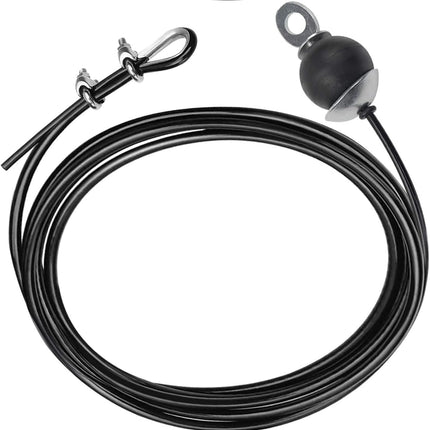 Adjustable Fitness Pulley Cable,Replacement Cable Machine Accessories,Cable Attachments for Gym -Thick 5mm(0.2inch) Heavy Duty Steel Wire Rope Home  138".
