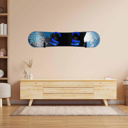 Snowboard Wall Mount & Skateboard Display Rack - Horizontal Hanger Clips for Snowboards, Longboards, Skateboards Space Saving Storage Solution Garage, Bedroom, Living Room (Black, 2 PCS) Black PCS.