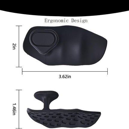 Anti-Slip Workout Rubber Weight Grips, Ergonomic Hand Protector Gloves for Lifting Palm Protection, Gym Grips Pull-Ups Training and Exercise Men Women, 2 Pairs.