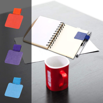 Pen Loop Holder Set, 12 Pack Self-Adhesive Pencil Elastic Design for Notebooks, Journals, Calendars with Colors (12 Pcs).