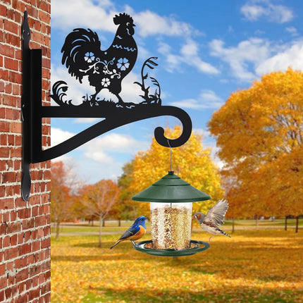 Plant Hanger Outdoor & Indoor, Chicken Decor Hanging Basket Hooks, Wall Hangers for Plant, Flower Basket, Bird Feeder, Lantern, Wind Chimes, Coop Accessories-Patio, Garden, Home.