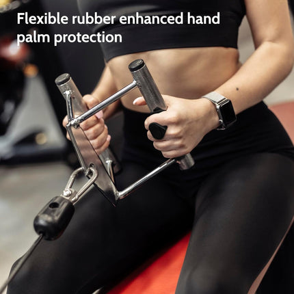 Weight Lifting Grips - Rubber Anti-Slip Workout Grips, Ergonomics Hand Protector Gloves for Gym Training and Exercise, Dumbbell, Bar Pad, Pull Up Men Women, No Sweaty (Black).