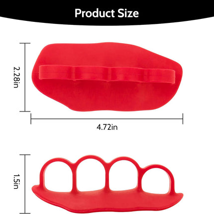 Anti-Slip Workout Grips: New Rubber Gym Grips Deadlifts Palm Protection Gloves for Weight Lifting, Dumbbell, Deadlift, Bar Pad Pull Up Grippers, Training and Exercise Men Women Red Pair.