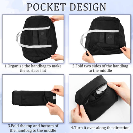 12 Pcs Foldable Travel Bags Bulk Duffel Waterproof Lightweight Carry on for Sports Gym Weekender Outing Overnight(Black) Black.