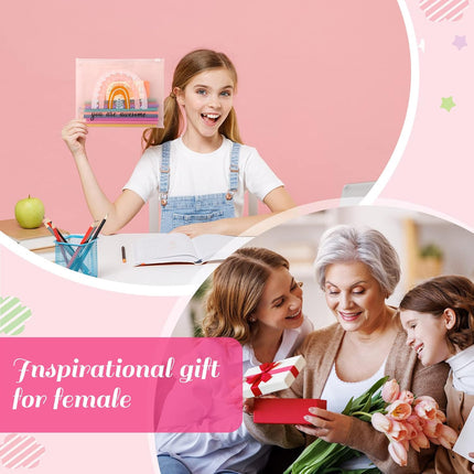 100 Pcs Cosmetic Makeup Bag Bulk for Women Inspirational Zipper Pouch Rainbow You Are Awesome Travel Toiletry Girls Teacher Friend Birthday Party.