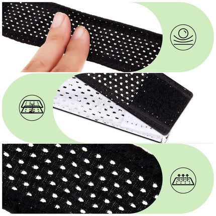 8 Count Softball Sleeve Holders Jersey Ties with Hook and Loop Fasteners Straps for Shirts Scrunchies T-Shirts Soccer Baseball Sports Activities(Black, White) Black, White.