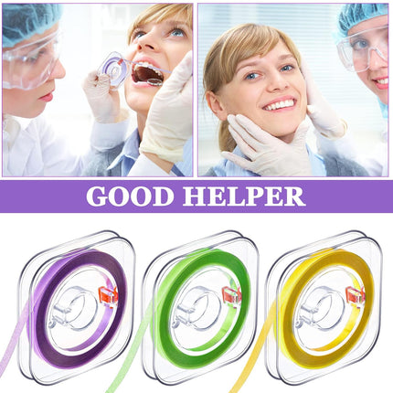 Dental Polishing Strips Tooth File 3 Rolls 4mm x 600mm Polisher Teeth Sanding Grinding Deep Cleaning Tool Polish Abrasive Strip Oral Care(Coarse, Fine, Medium,Multi Color)  Multi Color.