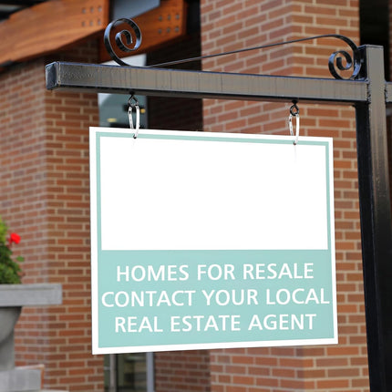 30 Pcs Real Estate Sign Rider Clips Hanging Stainless Steel for Posts Open House Plaque.