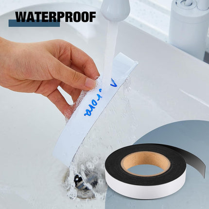 1 x 50 ft Magnetic Tape Strip Roll, Dry Erase Label, Writable Magnets Sticky Labels, Flexible Magnet Strips for Whiteboards, Refrigerator, Crafts, DIY Storage  1" 50ft.