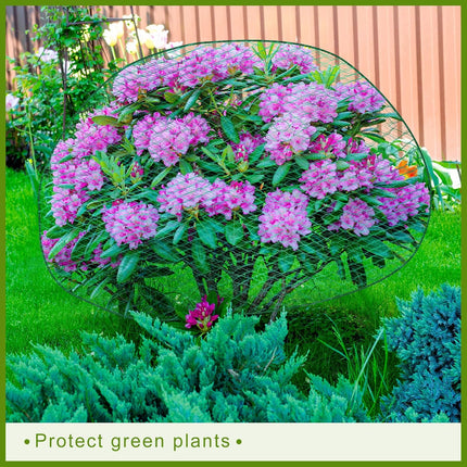 6 Pcs Deer Netting for Shrubs up to 2.5-3' Tall, 5.9 x Ft Plant Trees Covers, Reusable Garden Plastic Fencing with 10 Cord Locks 2 Ropes Protect Undershrub from Birds.