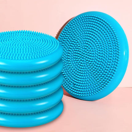 10 Pcs Wobble Cushion Wiggle Seat for Sensory Kid Flexible Seating Promotes Active Learning Improves Student Productivity Stability Inflated Balance Disc Pad with Air Pump Classroom Mint Green.