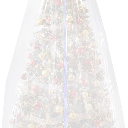 9.84 ft Upright Christmas Tree Storage Bag White Extra Large Jumbo Removal Disposal with Zipper Drawstring Waterproof Tear Proof Cover for Xmas Daily Home.
