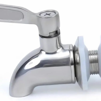 Stainless Steel Beverage Jar Dispenser Replacement Spigot Faucet, For Dispensers - Durable Outdoor Water Faucet Sun Tea Jars, Perfect Parties & Camping 16mm（5/8 inch）.