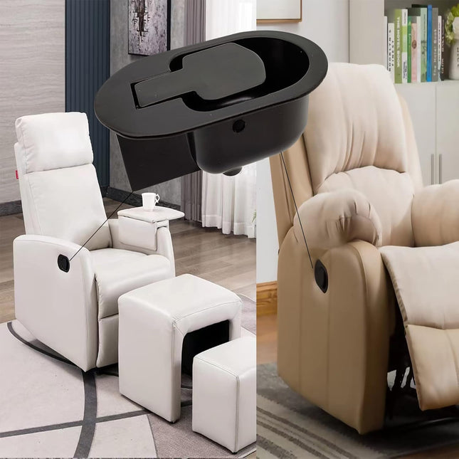 1PC Metal Recliner Handle Replacement Parts ,Premium with Cable, Compatible Most Major Couch Sofa Chair Furniture (1).