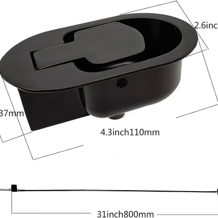 1PC Metal Recliner Handle Replacement Parts ,Premium with Cable, Compatible Most Major Couch Sofa Chair Furniture (1).