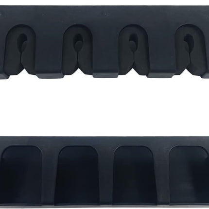 Vertica Fishing Rod Holders, Wall-Mounted – Racks, Pole Holders,Fishing Rack,Store 6 Rods or Combos in 12.6 Inches, for Garage & Boat, 1 Pair Black (Vertica).