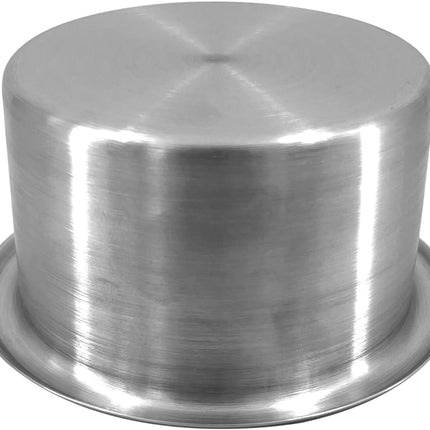2Pcs 3" Stainless Steel Drop-in Anti-Spill Cup Holder with Non-Slip Washer,Heavy Duty Poker Table Inserts Fits Standard Soda Can for Desk, Boats, RV Cars & Trucks silver.