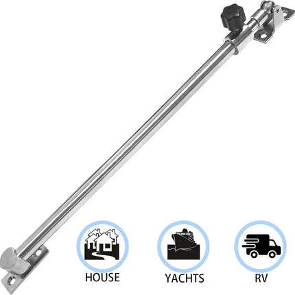 Stainless Steel Hatch Adjuster Boat Lid Support Range 10"-20" Mirror Polished for RV Yachts(Large).