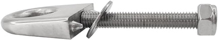 Single Shank Bow Eye for Tow Lines or Boat Trailer Winch Hook, 3" Shank, 1" Diameter.