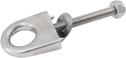 Single Shank Bow Eye for Tow Lines or Boat Trailer Winch Hook, 3" Shank, 1" Diameter.
