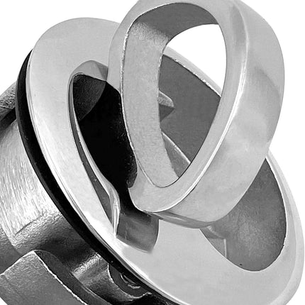 MARIEN 2PCS Marine Grade Stainless Steel Floor Buckle Hatch Latch Flush Turning Lift Handle Recessed Pull latchs.