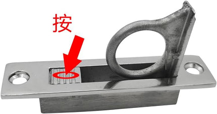 Pocket Door Pull Handle, Edge Pull, Professional Stainless Steel, Buttons Design Flush Mount with Screws.
