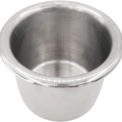 4Pcs Stainless Steel Cup Holder,Drop-in Anti-Spill Heavy Duty Poker Table Holder Inserts Fits Standard Soda Can for Desk, Boats, RV Cars & Trucks.
