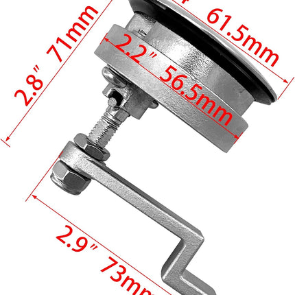 2Pcs Marine Grade Stainless Steel Floor Buckle Hatch Latch Flush Turning Lift Handle Recessed Pull Ring Non-Locking with Lock.