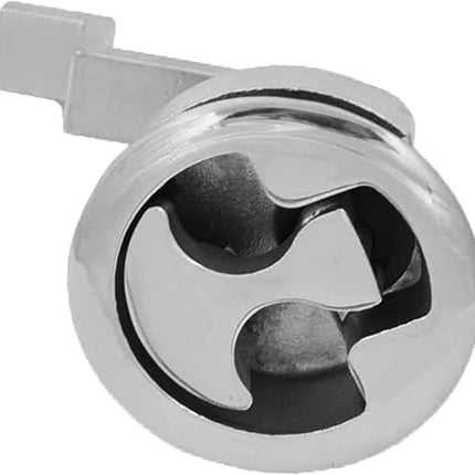 2Pcs Marine Grade Stainless Steel Floor Buckle Hatch Latch Flush Turning Lift Handle Recessed Pull Ring Non-Locking with Lock.