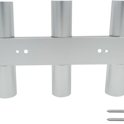 Aluminum Fishing Boat Rod Holder, 3 Link Tube Rack, Wall-Mounted Holders ,Tubes Linked Rack for Garage Boats & Yacht.
