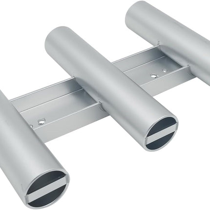 Aluminum Fishing Boat Rod Holder, 3 Link Tube Rack, Wall-Mounted Holders ,Tubes Linked Rack for Garage Boats & Yacht.