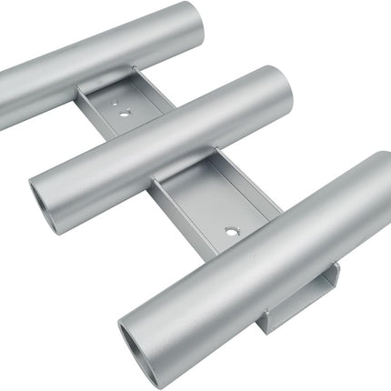 Aluminum Fishing Boat Rod Holder, 3 Link Tube Rack, Wall-Mounted Holders ,Tubes Linked Rack for Garage Boats & Yacht.