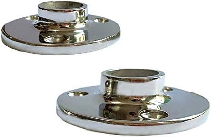 2Pcs 1-inch 90° Stainless Steel Floor Flange Pipe Decor Malleable Cast Fitting Boat Round Base Handrail Fittings Furniture DIY Wall.