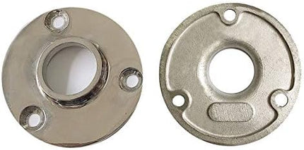 2Pcs 1-inch 90° Stainless Steel Floor Flange Pipe Decor Malleable Cast Fitting Boat Round Base Handrail Fittings Furniture DIY Wall.