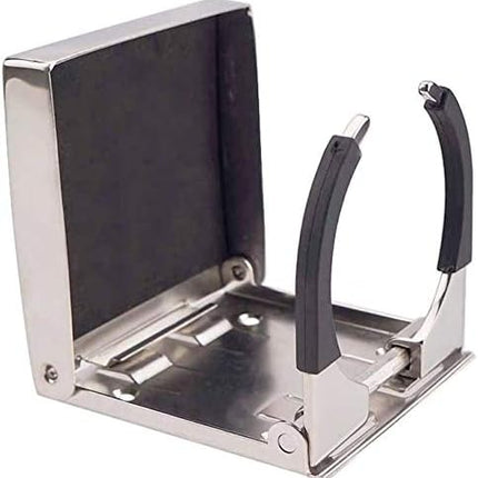 316 Stainless Steel Adjustable Fold Down Cup Drink Holder Marine Boat Caravan Car for Mug up to Dia 3.15".
