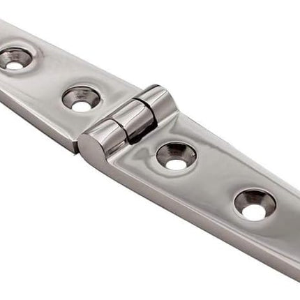 6" Long Tongue Hinge Marine Grade Stainless Steel Heavy Mirror Polished Door Cabinet Cupboard Thickened for Boat Yacht Hardware.