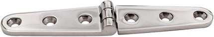 6" Long Tongue Hinge Marine Grade Stainless Steel Heavy Mirror Polished Door Cabinet Cupboard Thickened for Boat Yacht Hardware.