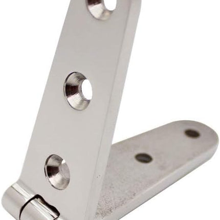 6" Long Tongue Hinge Marine Grade Stainless Steel Heavy Mirror Polished Door Cabinet Cupboard Thickened for Boat Yacht Hardware.