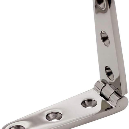 6" Long Tongue Hinge Marine Grade Stainless Steel Heavy Mirror Polished Door Cabinet Cupboard Thickened for Boat Yacht Hardware.