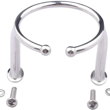 Stainless Steel Open Single Ring Boat Cup Drink Holder Polished for Camper RV Yacht.