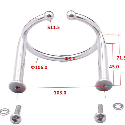 Stainless Steel Open Single Ring Boat Cup Drink Holder Polished for Camper RV Yacht.